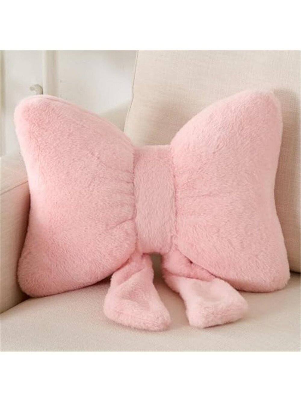 Bow Pillow Decorative Pillows Aesthetic Home Decor Soft Seat Cushions